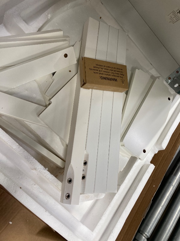 Photo 1 of ***1 TABLE LEG IS LONGER THAN THE OTHERS AS SHOWN IN PHOTO***Delta Children MySize Kids Wood Table and Chair Set (2 Chairs Included) - Ideal for Arts & Crafts, Snack Time, & More - Greenguard Gold Certified, Bianca White, 3 Piece Set***1 TABLE LEG IS LONG