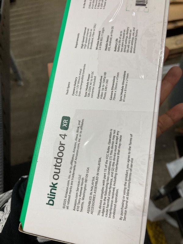 Photo 1 of +++CLOSED BY FACTORY+++++Blink Outdoor 4 XR – two-year battery wireless camera with 4x security coverage, 1000 ft open-air range or 400 ft with typical use — 2 camera system