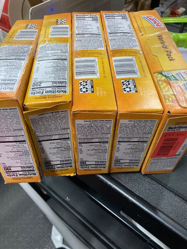 View 1 of 5 Lance Sandwich Crackers, Captain's Wafers, Variety Pack, 10 Individual Packs, 6 Sandwiches Each