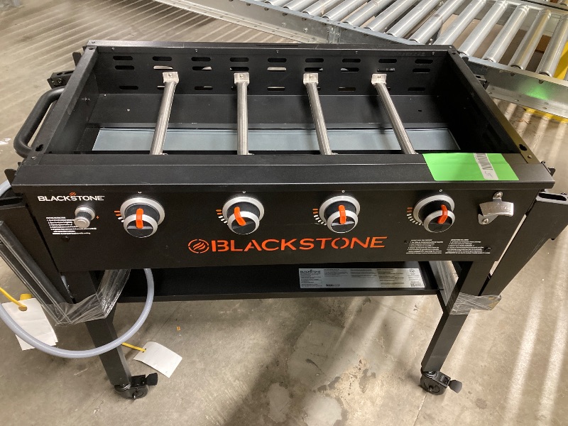 Photo 1 of **MISSING MULTIPLE PARTS/NO BOX***Blackstone Original 4-Burner 36 Natural Gas Omnivore Outdoor Griddle with Hood and Folding Side Shelves