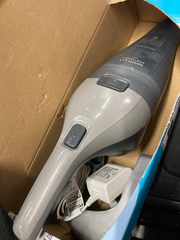 Photo 1 of ** VERY DIRTY**
BLACK+DECKER dustbuster Handheld Vacuum, 8V Cordless, Hand Vacuum for Quick Cleanup with Crevice Tool and Washable Filter (HNVC220BCZ01)