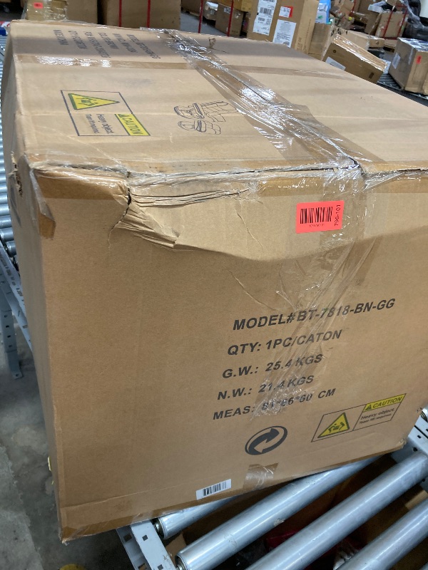 Photo 3 of Flash Furniture Bali Contemporary Multi-Position LeatherSoft Recliner Chair with Ottoman, 360-Degree Swivel Recliner Chair/Ottoman Set, Brown