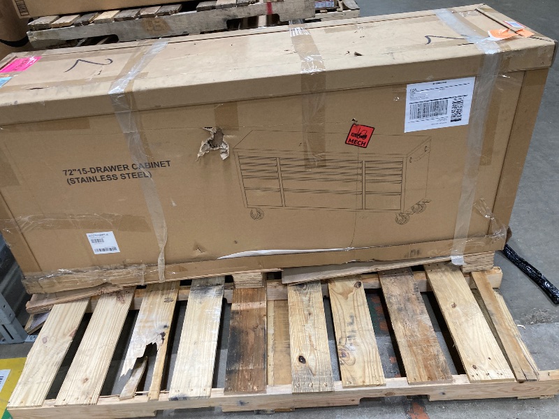 Photo 1 of ** FACTORY SEAL ***
CT Copper Tailor 72-inch Rolling Tool Chest with 15 Drawers and Wheels, Mobile Garage Workbench, Large Tool Box Storage Tool Cabinet with Wood Top for Workshop,Stainless Steel