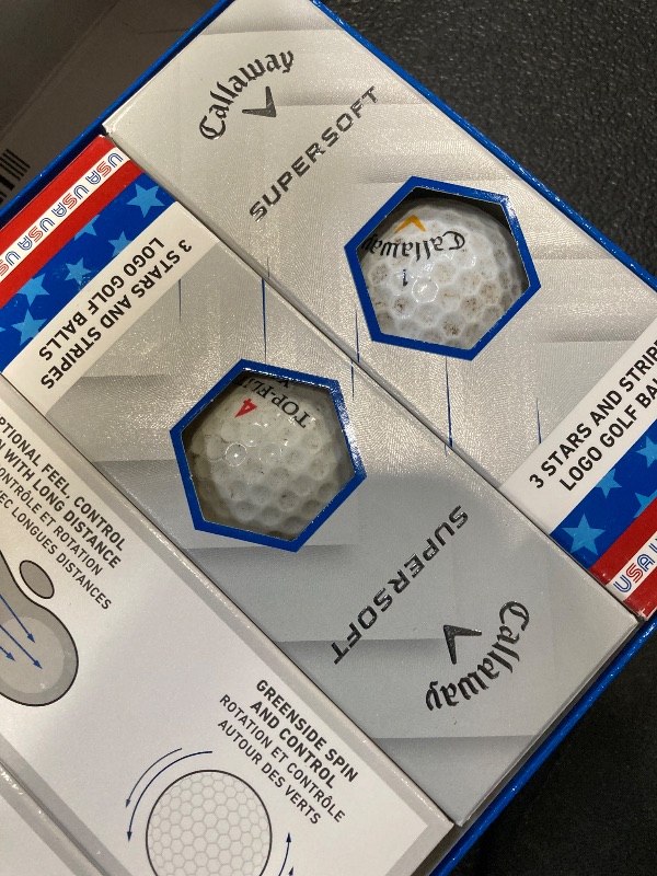 Photo 1 of  ** DIRTY*** 
Callaway Golf Supersoft Golf Balls (2025, USA)