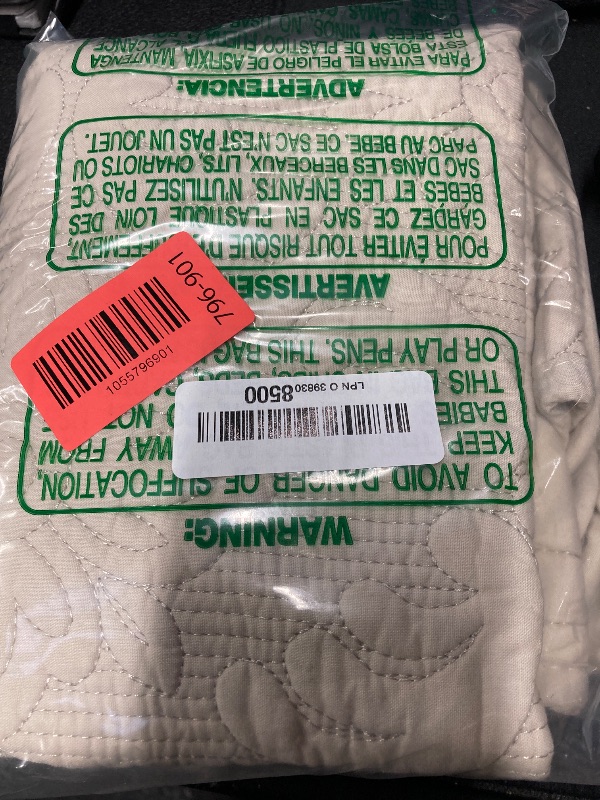 Photo 1 of ***PLZ NOTE SIZE OF ACTUAL ITEM(28" X 28")* IT WILL NOT COVER AN ENTIRE SOFA***vctops Cotton Embroidery Couch Cover Neutral Quilted Sofa Cover Anti Slip Sectional Couch Covers Washable Sofa Slipcover for Dogs, Children, Pets Furniture Protector (Khaki,28"