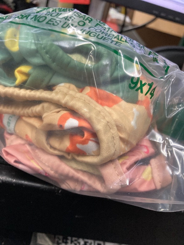 Photo 1 of ***3 INCLUDED***Langsprit Washable Female Dog Diapers - Doggie Reusable Diapers for Doggy Puppy Female in Period - Highly Absorbent Dog Heat Panties (Flamingo Duck) M***3 INCLUDED***