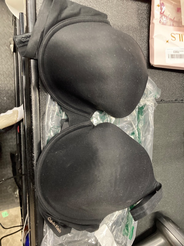 View 2 of ***BRA ONLY***Calvin Klein Perfectly Fit Lightly Lined T-Shirt Bra with Memory Touch, Black, 38D***BRA ONLY***