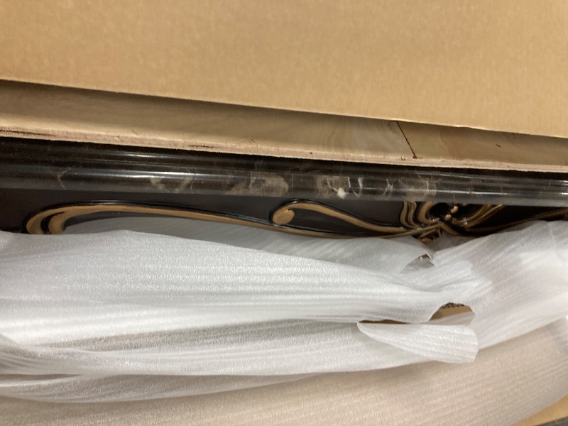 Photo 1 of **the color es reference**Matrix Furniture Group Tuscan Traditional Style Coffee Table Made with Wood in Silver Finish