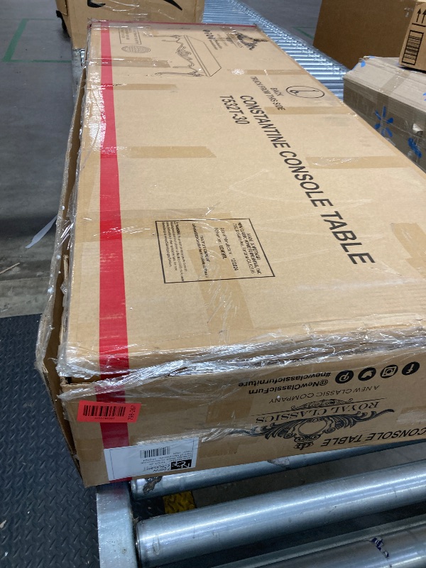 Photo 1 of **the color es reference**Matrix Furniture Group Tuscan Traditional Style Coffee Table Made with Wood in Silver Finish