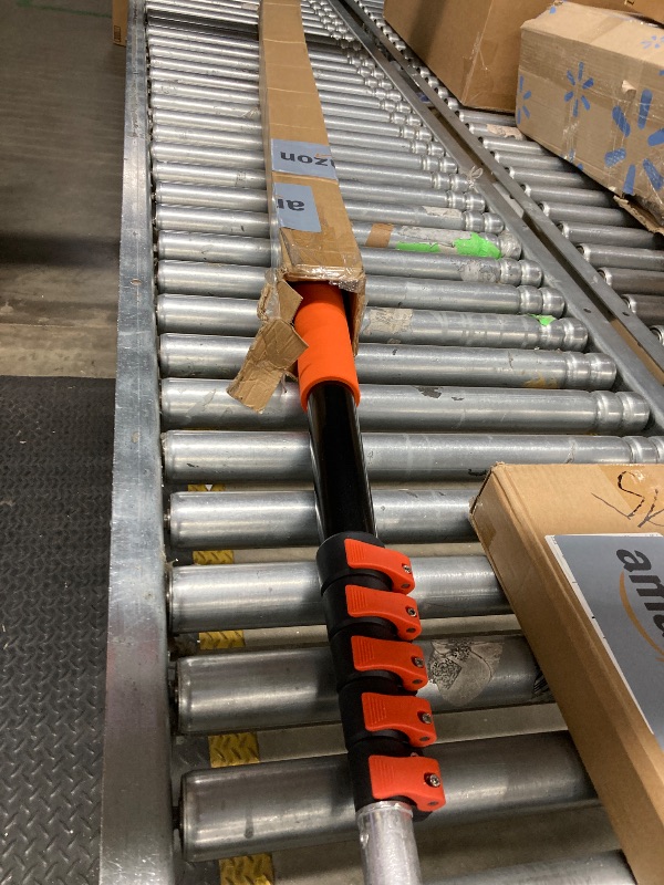 Photo 1 of 5-24ft Long Telescopic Extension Pole with Utility Hook, Ladderless christmas light pole hanger tool Installing and Hanging String Lights/Birdfeeders, cleaning High Places, Lightweight and Sturdy