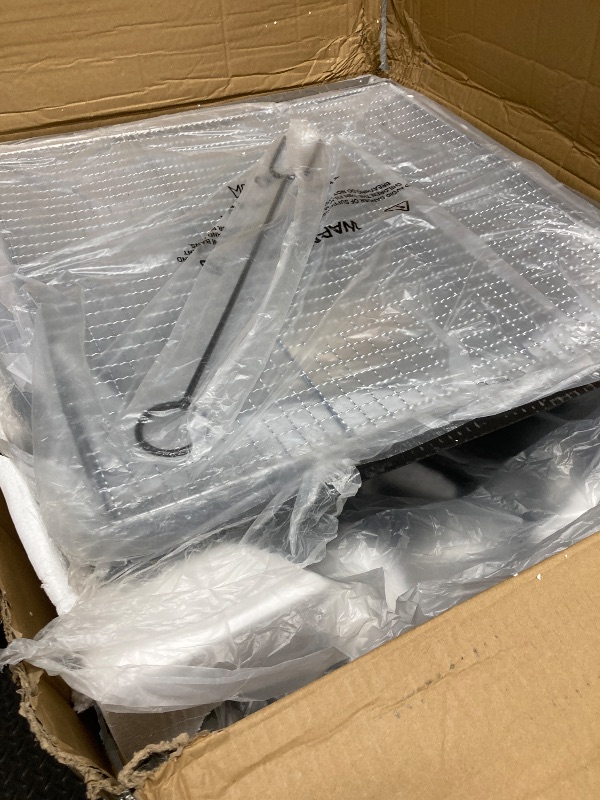 Photo 1 of ***The description and photo are for reference only.***EcoNook 32 inch Fire Pit, Square Outdoor Fire Pit Table with Spark Screen & Fire Poker, 3-in-1 Multipurpose Firepits for Outside, Fireplace for Yard, Garden, Patio