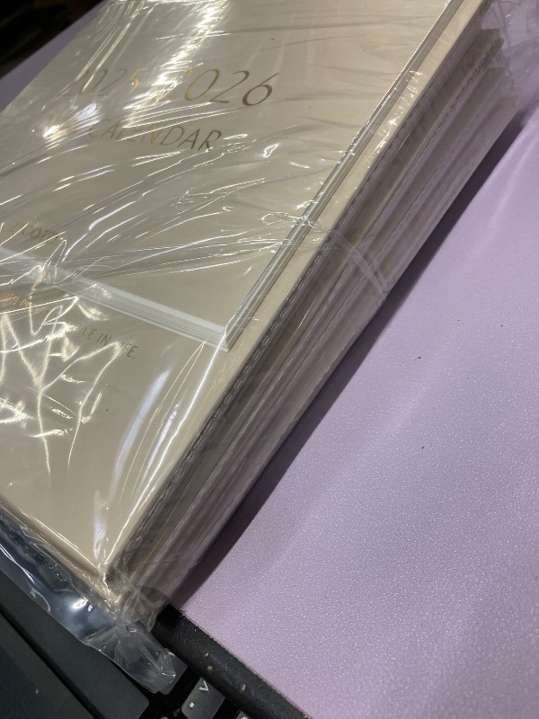 Photo 1 of **4 pieces**Aesthetic Desk Calendar 2025-2026 - Runs from January 2025 until June 2026 - Beautiful Small Flip Desktop Calendar for Easy Organizing