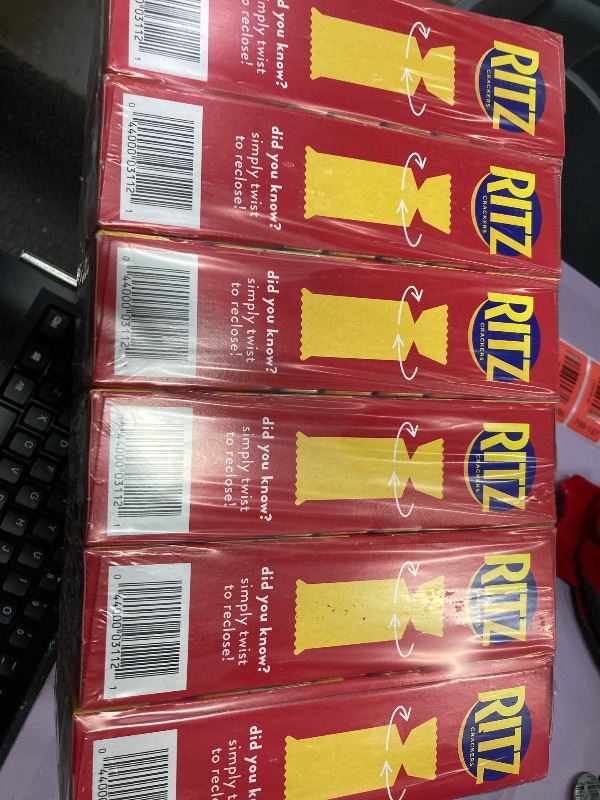 Photo 1 of ***6 pak **RITZ Original Crackers, Snacks for Kids and Adults, Lunch Snacks, 10.3 oz