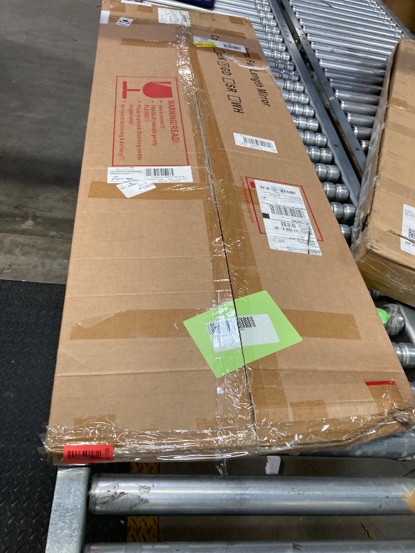 Photo 1 of 58"x19" Full Length Floor Mirror, Freestanding Standing Mirror with Stand - Arch Full Body Mirror for Bedroom, Living Room, Hallway, Gold
