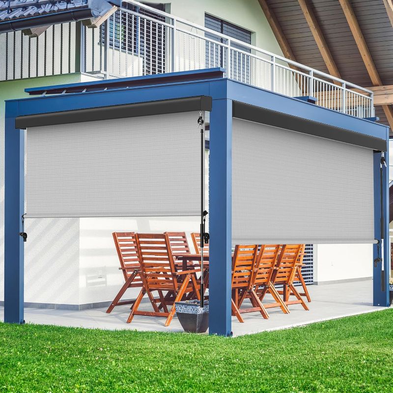 Photo 1 of 
Outdoor Roller Shade for Patio with Aluminum Valance