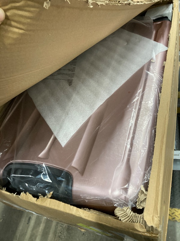 Photo 1 of  3-Piece Hardshell Luggage Set Lightweight ABS+PC Carry On Suitcase with TSA Lock, 360° Spinner Wheels Rose Gold