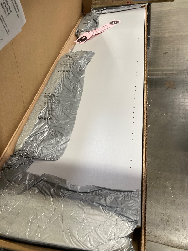 Photo 1 of ***BOX 1 OF 2 ONLY/INCOMPLETE SET***Prepac HangUps Large Storage Cabinet - Immaculate Light Gray 36" Cabinet with Storage Shelves and Doors; Ideal for Bin and General Storage Solutions - GSCW-0708-2K