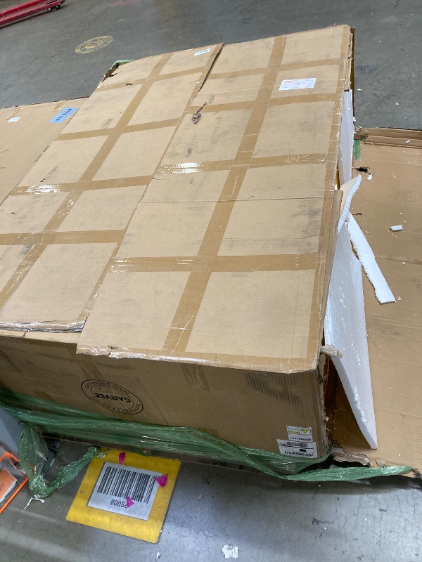 Photo 1 of ***VERY HEAVY****FULL OF DENTS AND DINGS BUT FUNCTIONAL*** 45 Gallon Manual Close Flammable Storage Cabinet, 18 Gauge Steel, 2 Shelves, 2 Door Fire Cabinet, 65" x 43" x 18", Made in The USA, Yellow,"***VERY HEAVY**FULL OF DENTS AND DINGS BUT FUNCTIONAL***