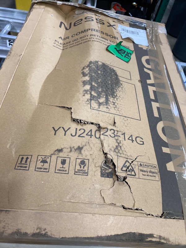 Photo 1 of 14 Gallon Ultra Quiet Air Compressor with 2 Quick Couplers 2HP 8.75 CFM, Max 115 PSI Pressure Oil-Free Air Compressor Tank, 70dB Quiet Compressor for Auto Repair, Tire Inflation 110V/60hz