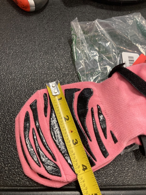 Photo 1 of ***2 SOCKS INCLUDED***DOK TigerToes Premium Non-Slip Dog Socks for Hardwood Floors - Extra-Thick Grip That Works Even When Twisted - Prevents Licking, Slipping, and Great for Dog Paw Protection (XXL, Sassy Pink)***2 SOCKS INCLUDED***