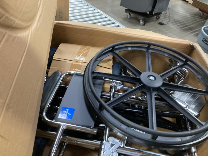 Photo 1 of 
Medline Excel Extra-Wide Bariatric Wheelchair For Adults and Seniors with 24" Wide Seat, Supports up to 500 lbs