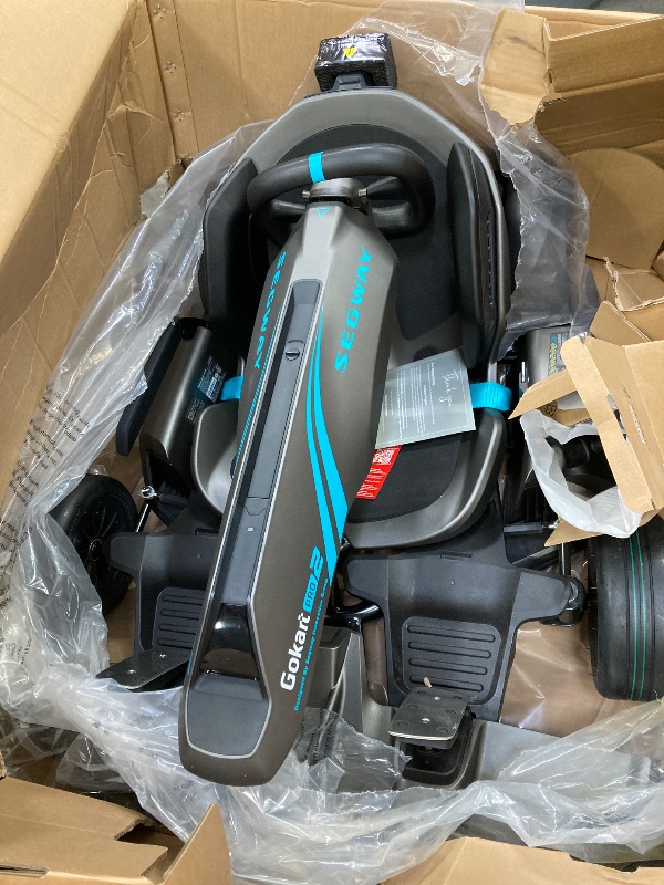 Photo 1 of ***DAMAGED LEFT FRONT WHEEL & STEERING WHEEL***Segway Ninebot Gokart Pro 2 - High-Speed Electric Go Kart for Ages 14+, Drift & Race with Speeds Up to 26.7 mph***DAMAGED LEFT FRONT WHEEL & STEERING WHEEL***