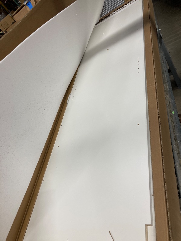 Photo 1 of Sauder Select Multipurpose Bedroom Armoire Wardrobe Closet Pantry Storage Cabinet with Storage Drawers and Hanging Rail, in Soft White finish