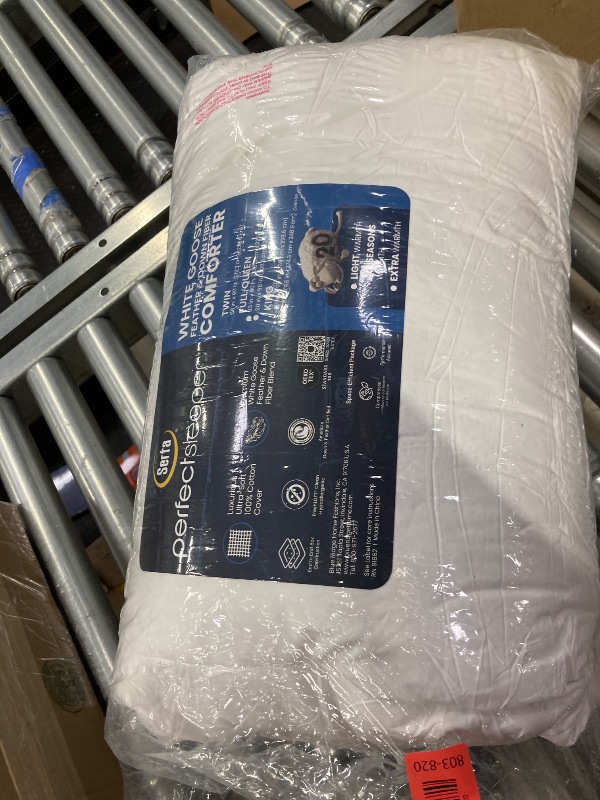 Photo 1 of Fix sleeper, Serta, white ghost, feather, and down fiber comforter twin 