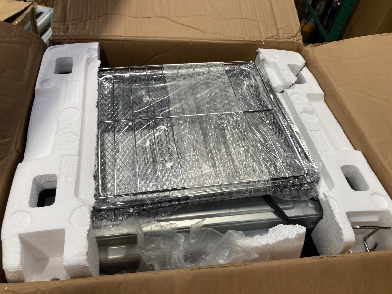 Photo 1 of 34 QT Super-Large Air Fryer, Oil-Less Air Fryer Toaster Oven Combo with Pizza, Warm, Broil, Toast, Bake, Air Fry, 5 Functions - Black