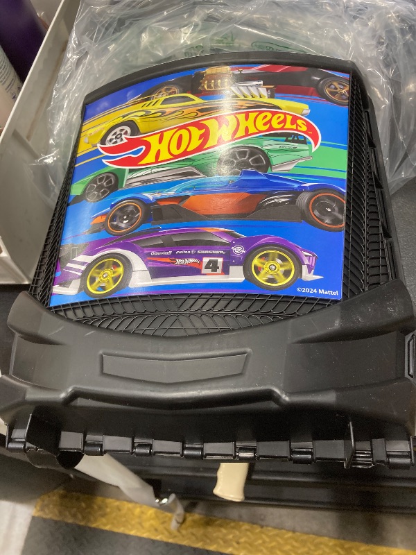 Photo 1 of *Fix Wheel* Hot Wheels 100-Car Storage Case – Large Capacity Organizer for 1:64 Die-Cast Vehicles with Handle and Latch, Durable Portable Carrying Case for Kids, Travel, and Toy Car Collectors