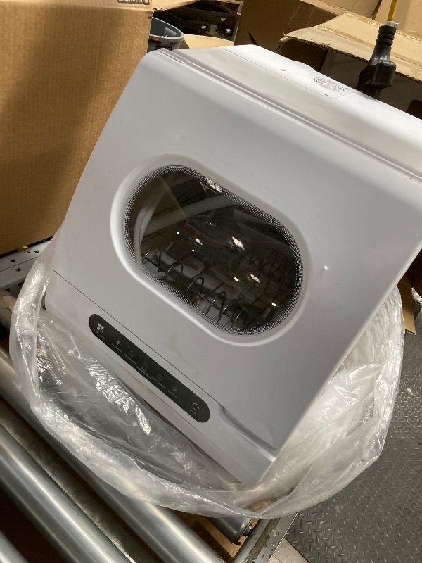 Photo 1 of *PARTS ONLY*Doesn't work* Portable Countertop Dishwasher, 5 Washing Programs and High Temperature ,White
