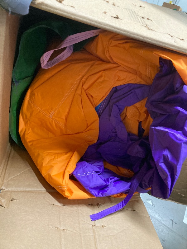 Photo 1 of *Blower Doesn't work* BESTPARTY Inflatable Obstacle Course Bounce House Castle with Large Slides Bounce Area and Obstacles Inflatable Bouncer House Jumper with Blower