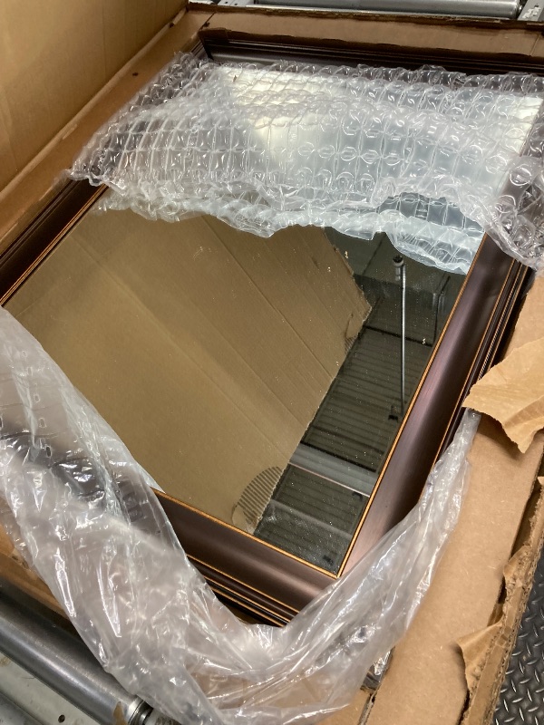 Photo 1 of *Damage to Frame* Bronze Wall Mirror 27x33 