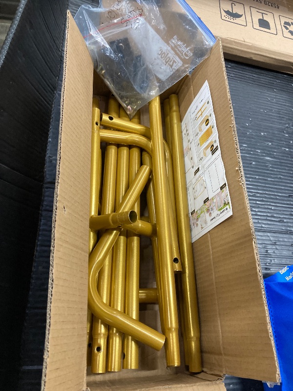 Photo 1 of ***THIS IS THE STAND ONLY, NOT THE SIGN***Welcome Sign Stand, Personalized Wedding Welcome Sign Holder Stand with Leather Sign Hanging Straps, Metal Welcome to Our Wedding Sign Holder, Gold Easel Stand for Baby Shower Graduation Bridal Shower***THIS IS TH