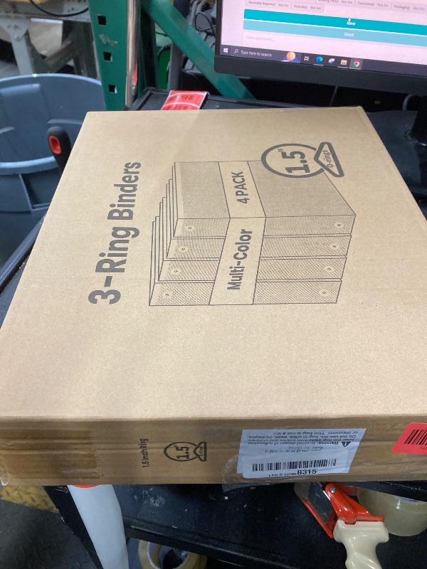 Photo 1 of 1.5 Inch Binders 3 Ring 4 Pack, PVC Free 1 1/2 View Binder (Fits 8.5" x 11" Letter Size Papers), Perfect for School & Office Supplies, Pastel Colors