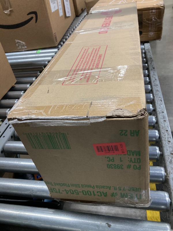 Photo 3 of National Tree Company First Traditions Acacia Flocked Tree Slim Christmas Tree, 7.5 ft