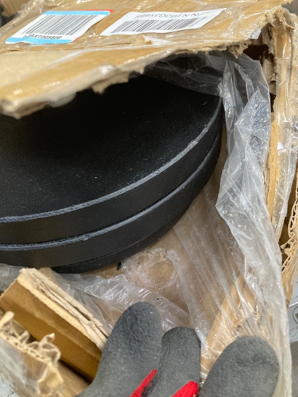 Photo 1 of ?Pro-Style Set?Cast Iron Weight Plate Bundle | 6 Plates: Pairs of 2.5LB, 5LB, 10LB | 35 LB Total | 1" Standard Hole | Silver Markings