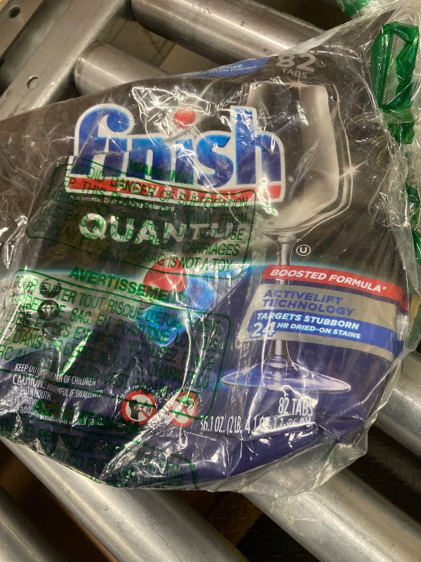 Photo 1 of ***36 Count -SELLING AS IS -MISSING PADS*** 
Finish Quantum Dishwasher Pods, No Pre-Rinse Dishwasher Detergent Soap Removes 24HR Dried-On Stain and Grease, Leaving a Virtually Spotless Shine,
