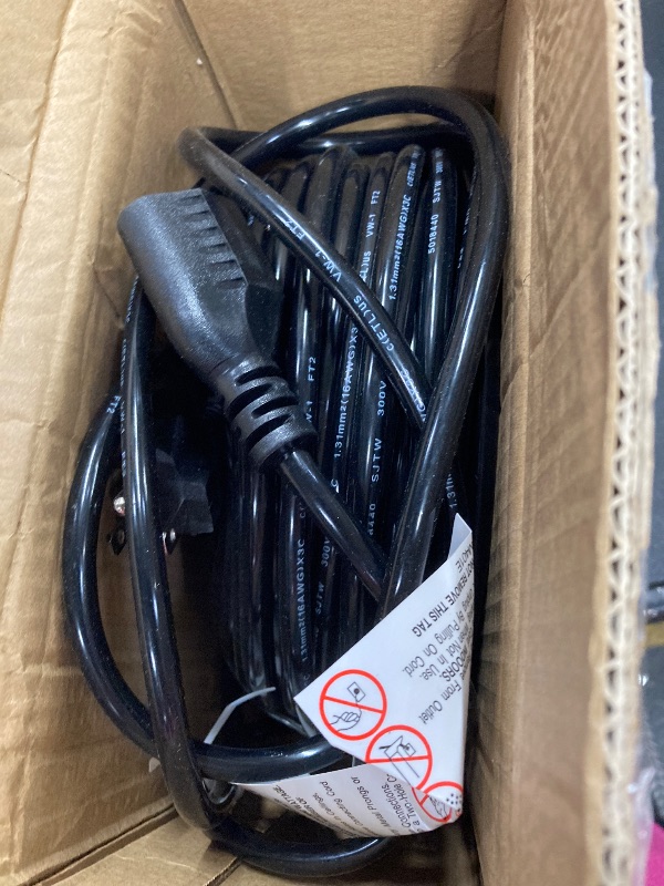 View 2 of 16AWG 10A 1250W 125V 100 Ft Outdoor Extension Cord Waterproof, Weatherproof & Flame Retardant Black 3 Prong Power Cord Outside for Lawn & Garden, SJTW ETL Listed
