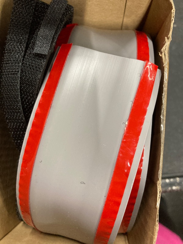 Photo 1 of 16.4ft Soft PVC Cord Cover, Self-Adhesive Cable Hider for Floor and Wall, Wire Management Protector for Commercial Office Carpet/Floors - Gray