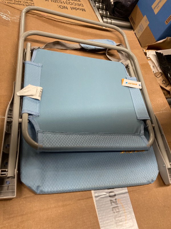 Photo 1 of #WEJOY High Beach Chair for Adults, Lightweight Folding Camping Chairs with Hard Armrest,Shoulder Straps,Supports 300lbs for Outdoor Lawn Concert BBQ Park