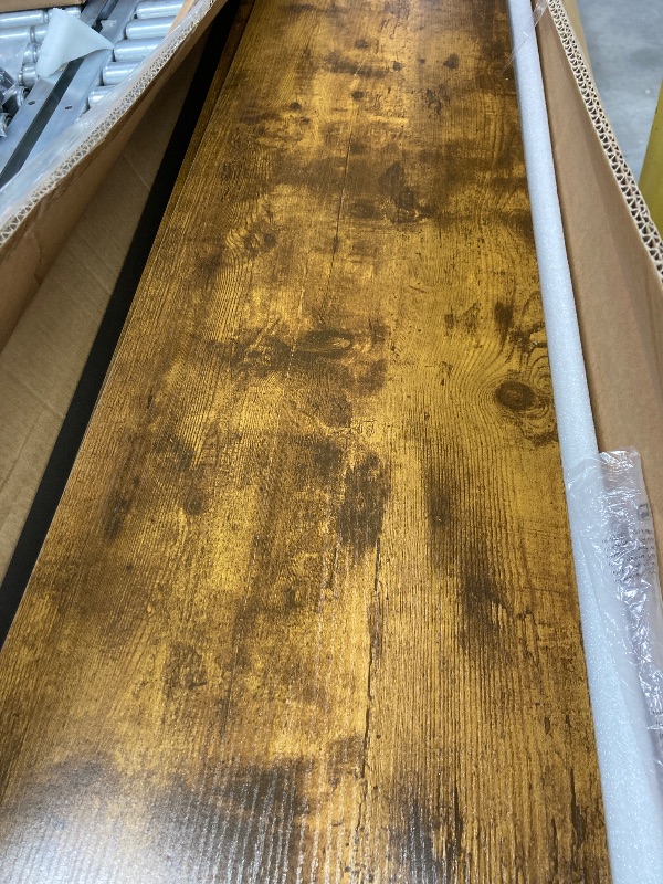 Photo 1 of ***MISSING CONTROL MODULE & POSSIBLY OTHER PARTS***Agilestic Electric Standing Desk, 55 x 24 Inches Height Adjustable Desk, Sit Stand up for Work Office Home, Ergonomic Rising Computer Table with Memory Preset, Rustic Brown***MISSING CONTROL MODULE & POSS