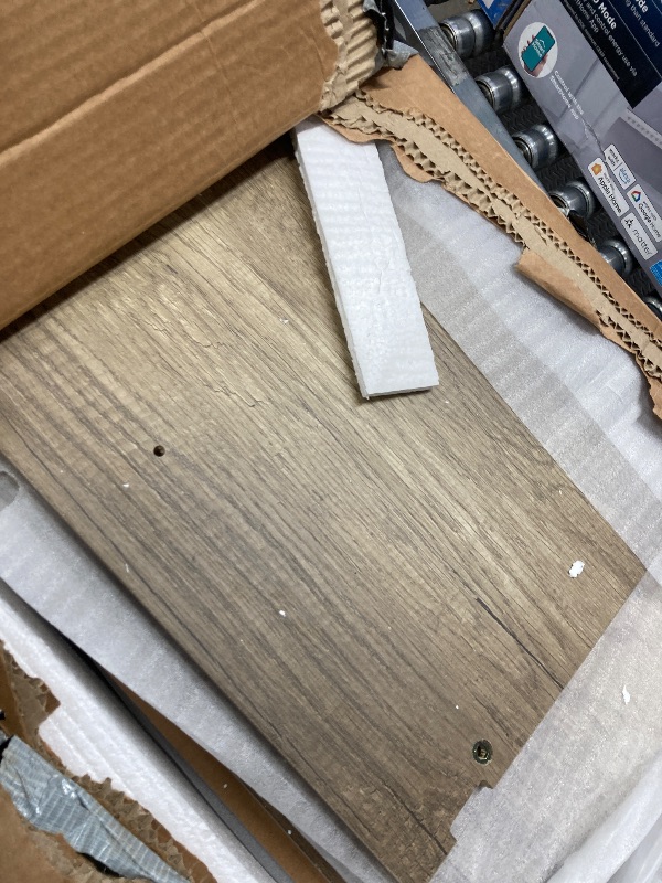 Photo 1 of Yaheetech Bakers Rack with Power Outlet, Shelf Unit Coffee Bar Station with 5 S-Hooks & Adjustable Feet, Microwave Stand with Storage Shelf for Dinning Room/Living Room, Gray