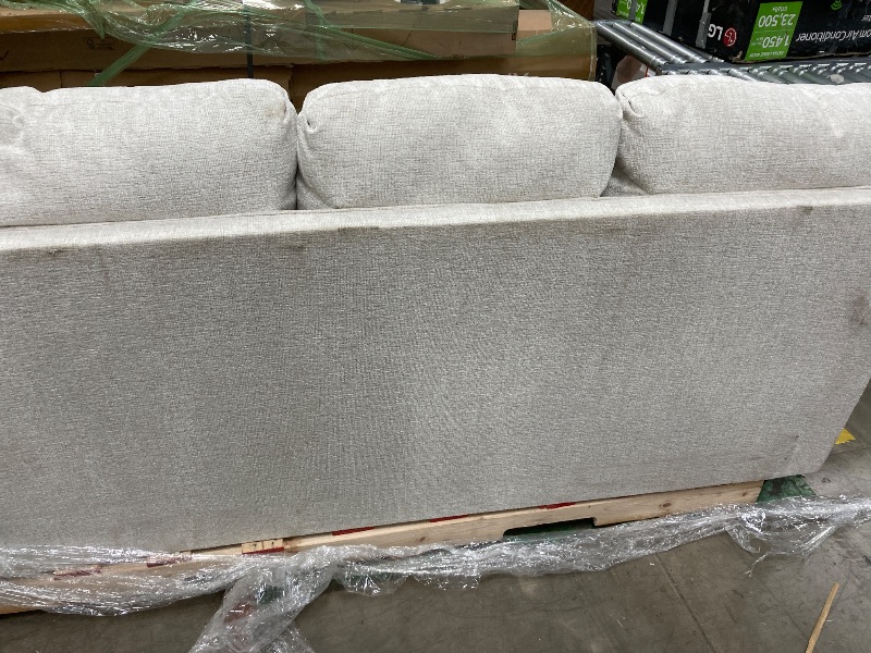 Photo 1 of White Three Seater Sofa