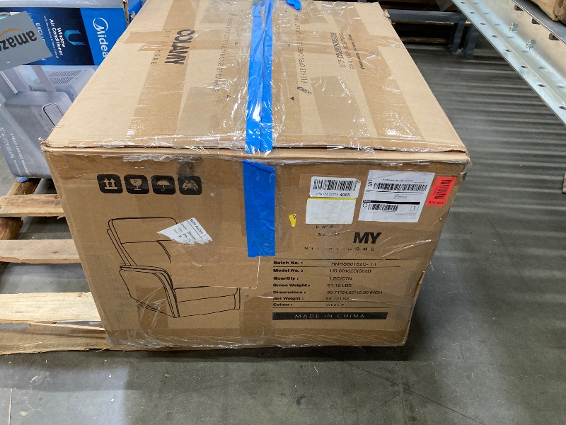 View 4 of ***THIS IS ONLY THE BOTTOM HALF OF THE CHAIR***MALOL Modern Swivel Rocker Recliner – Glider Reclining Chair with Footrest, Wide Seat Cushion & Comfortable Support for Living Room, Nursery, Bedroom, White***THIS IS ONLY THE BOTTOM HALF OF THE CHAIR***