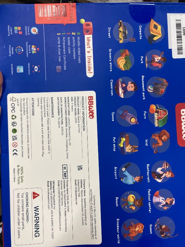 Photo 1 of **MISSING MARKERS***Search and Find Activity Books for Kids Ages 3-5, Travel Games Toys for Car Airplane, Road Trip Activities for Kids Games 4-8, Preschool Learning Activities,Educational Seek, Christmas Birthday Gifts
