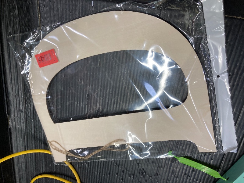 Photo 1 of 17 Inch Large Wooden Letters D Blank Unfinished Wood Letters Numbers Sign A-Z Alphabet Cutouts Paintable Wooden Letters for Home Wall Decor Birthday Wedding Party Classroom Nursery Decor (D)