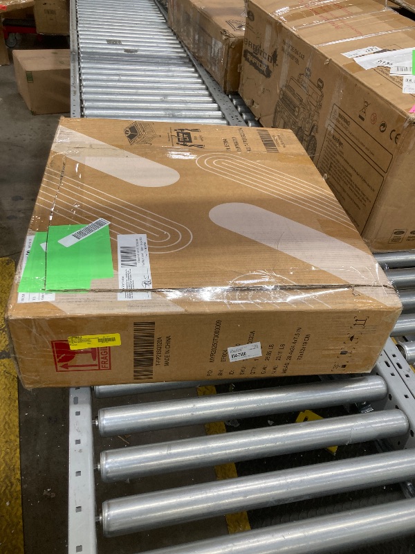 Photo 1 of Lacoo 32" Patio Square Fire Pit Table for Patio Backyard BBQ, Ice Storage with Mesh Lid, Poker and Cover, Black