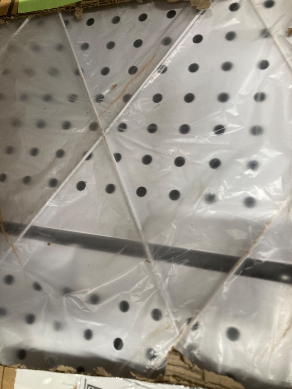 Photo 1 of **HAS SOME DENTS***COOKCOK 4-Tier Storage Shelving Unit, Metal Shelf, Foldable Storage Shelf with Wheels, 27.9"x13.4"x49.72" Garage Shelf, Kitchen Shelf with 4 Hooks, No Assemble Require, White