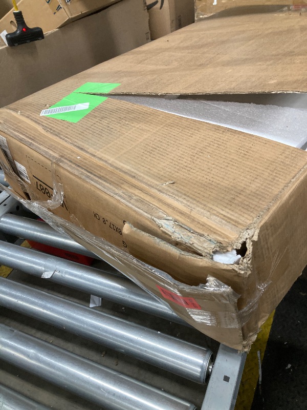 Photo 1 of Satifur Vanity Desk with Sliding Mirror & Light, White Makeup Vanities Table and Stool Set with Charging Station & Drawers for Bedroom ***(BOX RIPPEED/TORN)***